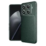Xiao 15t Pro Auto Focus Karbon Kapak - Koyu Yeşil-1