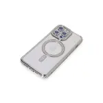 Apple İphone 15 Pro Kılıf Joke Simli Magneticsafe Kılıf - Gümüş-3
