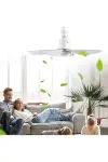 Kumandalı 2in1 Tavan Vantilatör Avize 52 cm - 6 Kanat, 3 Hız-4