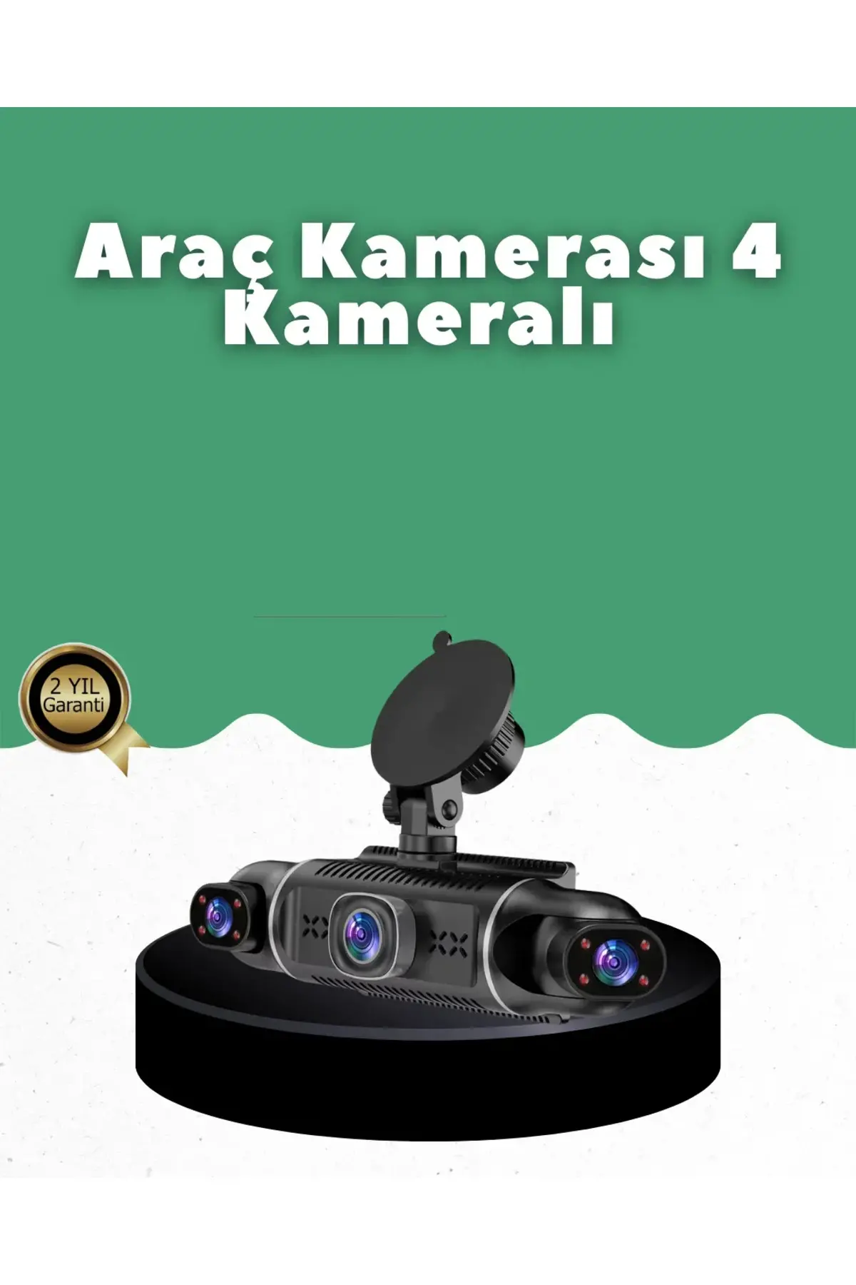 1080P 4 Klı Araç Kamerası GPS + WiFi + G Sensör Destekli