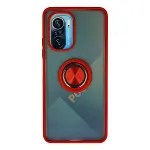 Xiao Red K40 Kılıf Montreal Yüzüklü Silikon Kapak - Kırmızı-1