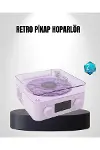 Bluetooth Retro Pikap Hoparlör 360 Derece Ses Projektörlü Gece Lambası Çok Fonksiyonlu-1
