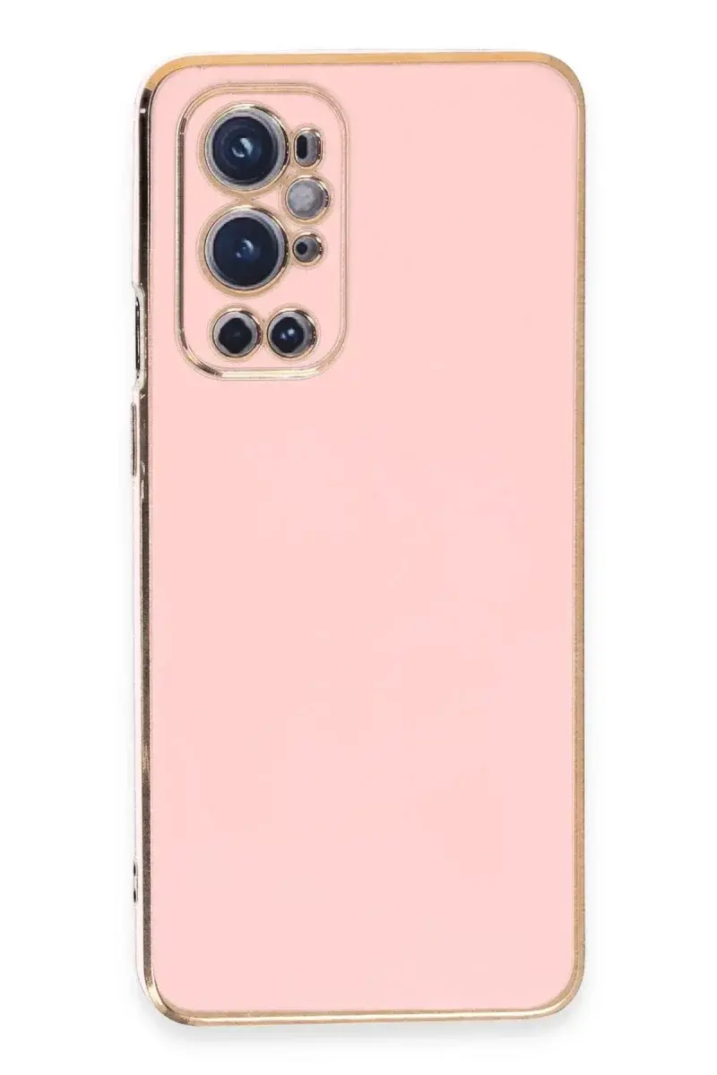 One Plus 9 Pro Kılıf Volet Silikon - Pembe