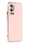 One Plus 9 Pro Kılıf Volet Silikon - Pembe-2