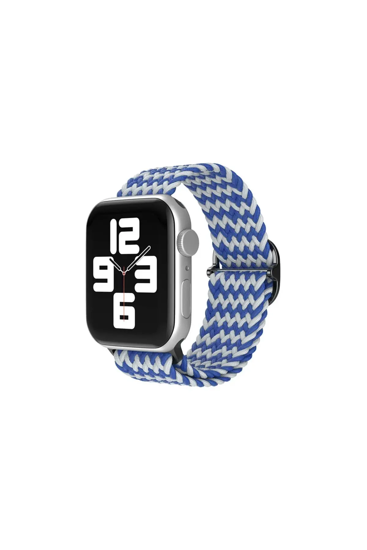 Apple Watch 42mm Kordon - Zigzag Beyaz-mavi