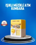 Çocuklar İçin Sarı Elektronik Şifreli Para Biriktirme Kumbarası-1
