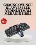 RGB Aydınlatmalı Oyuncu Klavye Mouse – Mekanik Hissiyat, Maksimum Kontrol-1