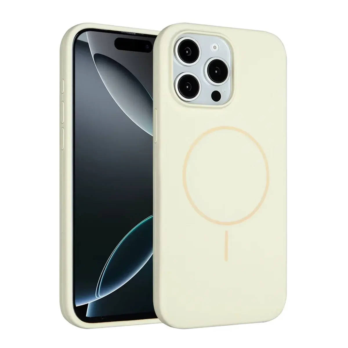 Joko Apple İphone 15 Pro Max Kılıf Jully Magsafe Kapak - Bej