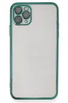 Apple iPhone 11 Pro Kılıf Razer Lensli Silikon - Yeşil-1