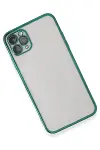 Apple iPhone 11 Pro Kılıf Razer Lensli Silikon - Yeşil-4