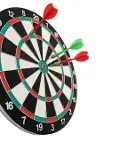 15 İnç Dart Tahtası Seti Dayanıklı Yapı 4 Metal Dart Oku-2