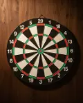 15 İnç Dart Tahtası Seti Dayanıklı Yapı 4 Metal Dart Oku-1