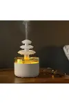 3 Katlı Şelale YAĞMUR Tasarımlı Ultrasonik Aroma Difüzör – 6 Renk LED Işıklı Hava Nemlendirici-2