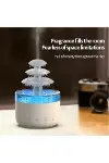 3 Katlı Şelale YAĞMUR Tasarımlı Ultrasonik Aroma Difüzör – 6 Renk LED Işıklı Hava Nemlendirici-4