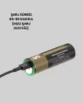 Tekrar Şarj Edilebilir AA USB Type-C Pil | 1000+ Döngü | 1.5V Sabit Voltaj-5