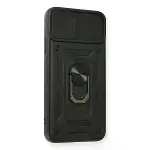 Apple İphone 11 Pro Kılıf Pars Lens Yüzüklü Silikon - Siyah-2
