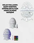 Çocuk Odası İçin Galaxy Projektör + Beyaz Gürültü + Uzaktan Kumandalı-3