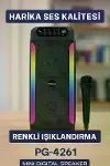 Çift 4 inç Hoparlörlü RGB Işıklı Bluetooth Ses Siste-2