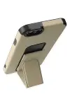 Apple iPhone 6 Kılıf Mega Standlı Silikon - Gold-5