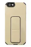 Apple iPhone 6 Kılıf Mega Standlı Silikon - Gold-1