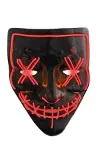 Hallowen Parti Maskesi Neon Led Işıklı Maske 3 Modlu Cadılar Bayramı Maskesi-3