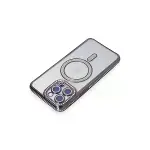 Apple İphone 15 Pro Max Kılıf Joke Simli Magneticsafe Kılıf - Derin Mor-2