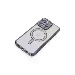 Apple İphone 15 Pro Max Kılıf Joke Simli Magneticsafe Kılıf - Derin Mor-3