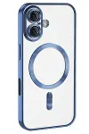 Apple iPhone 16 Kılıf Kross Magneticsafe Kapak - Mavi-1
