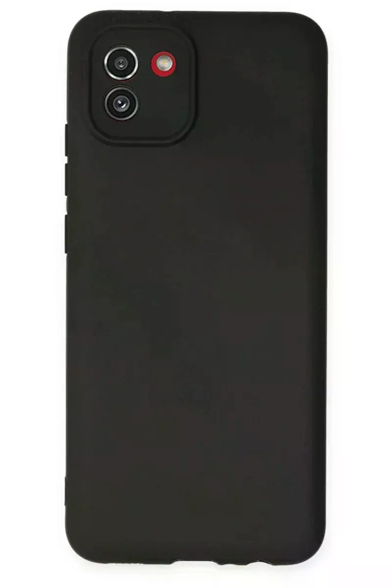 Samsung Galaxy A03 Kılıf First Silikon - Siyah
