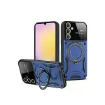 Samsung Galaxy S25 Kılıf Joy Lens Standlı Kapak - Lacivert-1