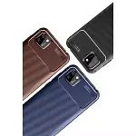 Huawei Y5p Kılıf Auto Focus Karbon Kapak - Siyah-3