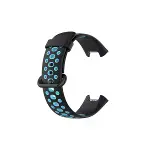 Xiao Red Watch 2 Spor Delikli Kordon - Siyah-mavi-3