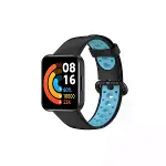 Xiao Red Watch 2 Spor Delikli Kordon - Siyah-mavi-1
