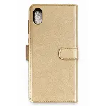 Apple İphone Xs Max Trend S Plus Kapaklı Kılıf - Gold-1
