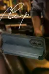 Vivo Y18 Kılıf Flip Cover - Koyu Yeşil-3