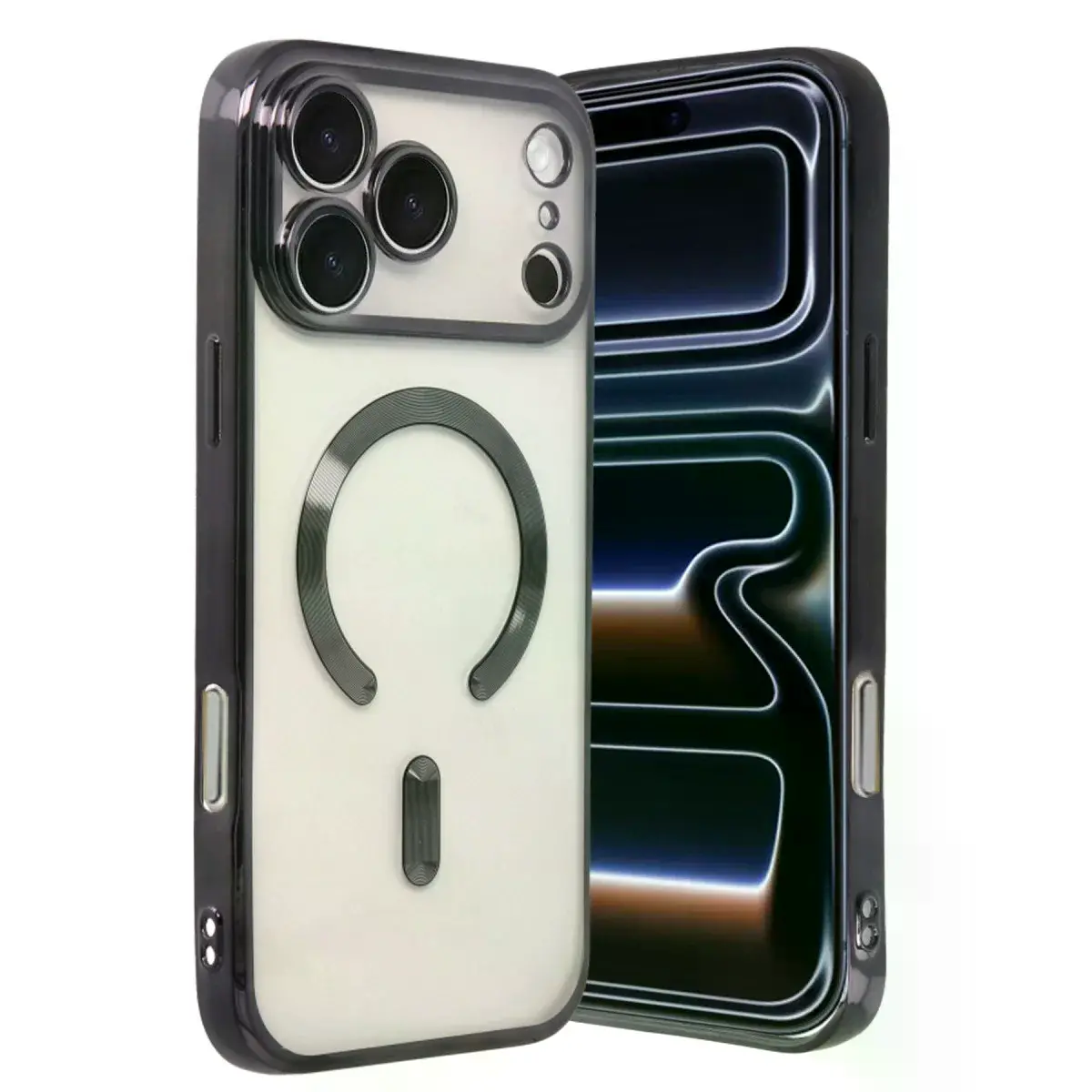 Apple İphone 17 Pro Max Kross Magneticsafe Kapak - Siyah