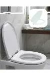 Universal Klozet Kapak Seti Kaydırmaz Alt Yüzey Kolay Temizlik Banyo Aksesuarı-1