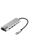 Macbook Pro/air Uyumlu USB Type-C 8 In 1 Hub Dönüştürücü Çevirici Çoklayıcı USB Hdmı Micro Sd 8 Giri-3