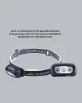 Gece Balıkçılığı İçin Ultra Parlak Şarjlı Kafa Lambası | 4 Işık Modu + USB Şarj-3