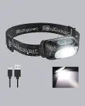 Gece Balıkçılığı İçin Ultra Parlak Şarjlı Kafa Lambası | 4 Işık Modu + USB Şarj-4