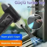 Mini Şarjlı Hava Üfleyici ve Vakumlu El Süpürgesi-4
