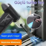 Mini Şarjlı Hava Üfleyici ve Vakumlu El Süpürgesi-5