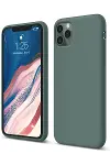 Apple iPhone 11 Pro Kılıf First Silikon - Koyu Yeşil-1