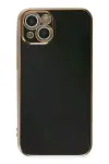 Apple iPhone 14 Kılıf Volet Silikon - Siyah-2