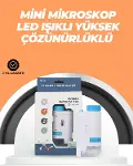 Portatif El kroskop – LED Işıklı, Aynı Anda Net Odaklama-1