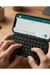 Mini Kablosuz Bluetooth Klavye USB Şarjlı Taşınabilir Klavye-1