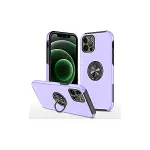 Apple iPhone 12 Pro Kılıf Elit Yüzüklü Kapak - Mor-2