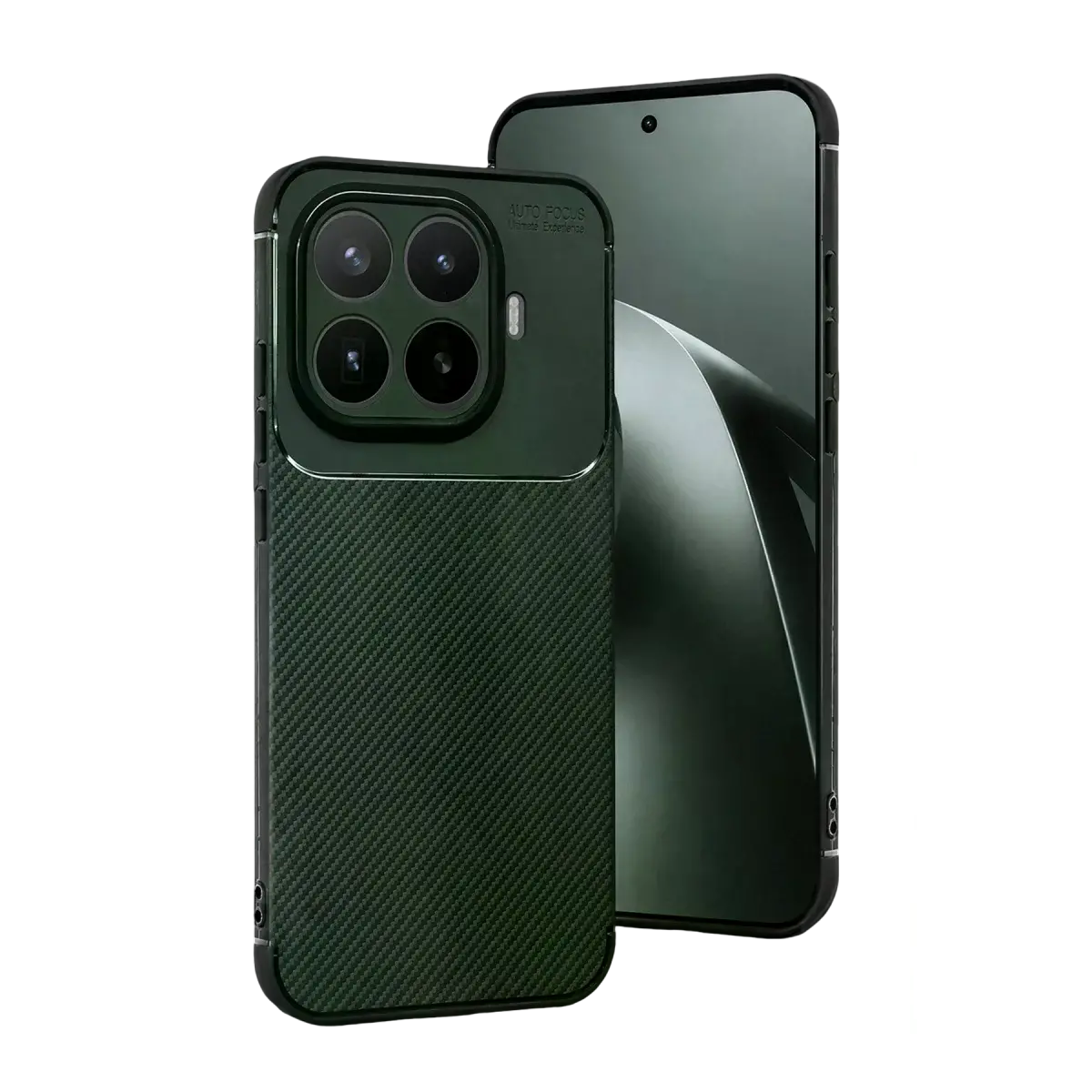 Xiao 17t Pro Auto Focus Karbon Kapak - Koyu Yeşil