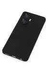 Realme C55 Kılıf Nano içi Kadife Silikon - Siyah-2