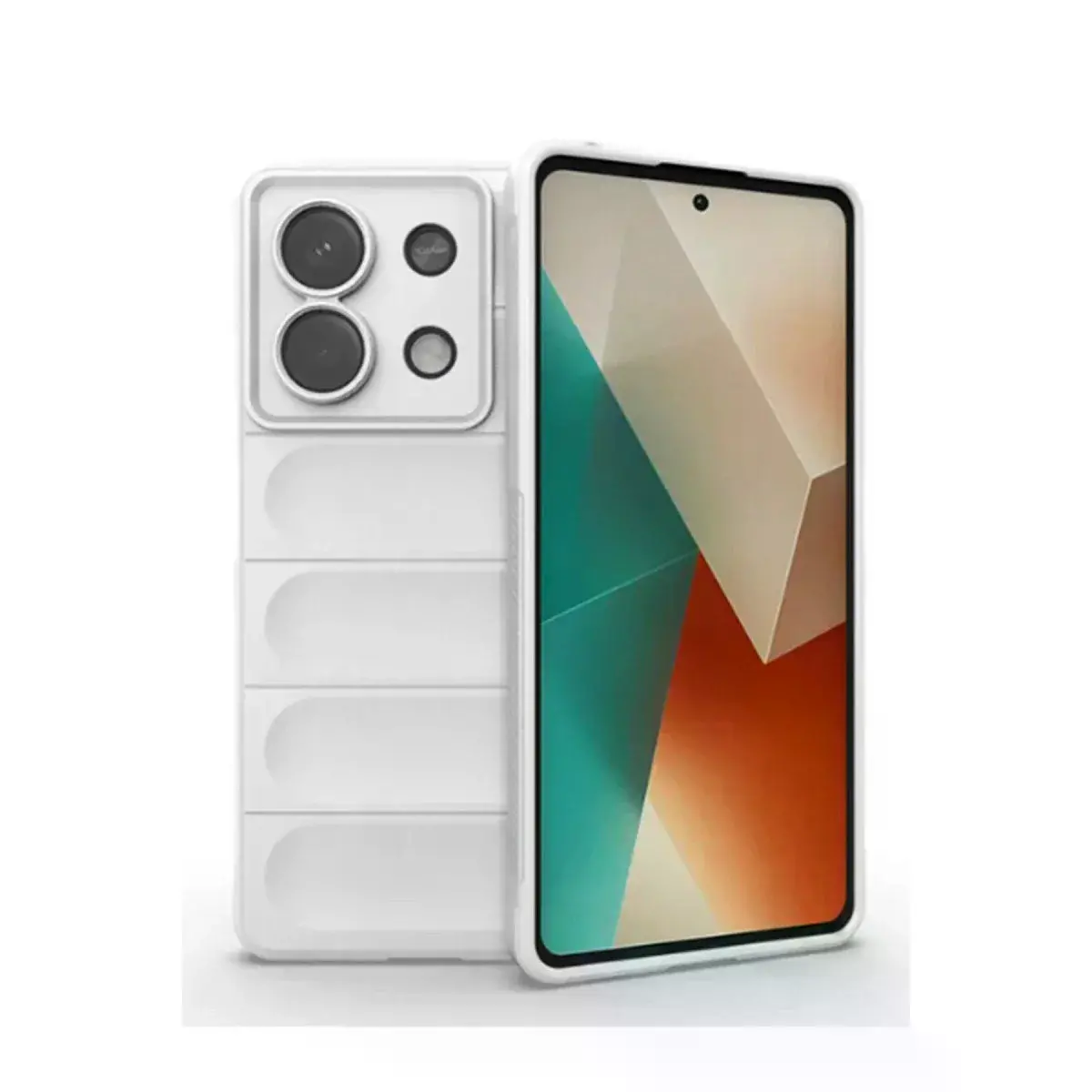 Xiao Poco X6 Kılıf Optimum Silikon - Krem
